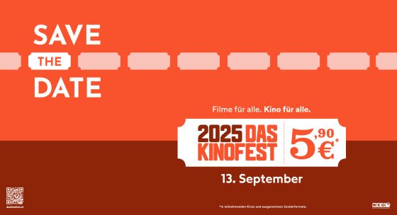 Banner des Kinofests, welches am 13. September stattfindet