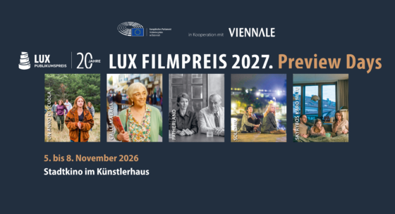 Webbanner für den Lux Filmpreis 2027.